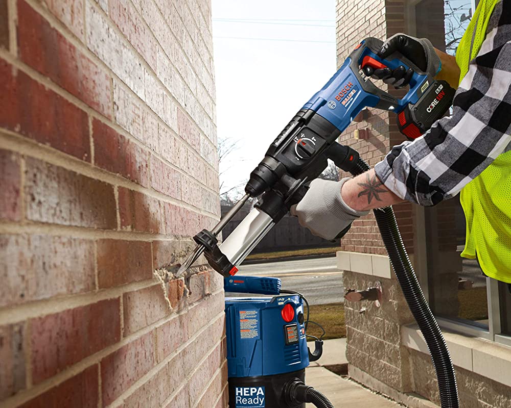 BOSCH GBH18V-26DK25 18V Brushless 1" SDS-plus Bulldog Rotary Hammer Kit - 2 Batteries - GBH18V-26DK25