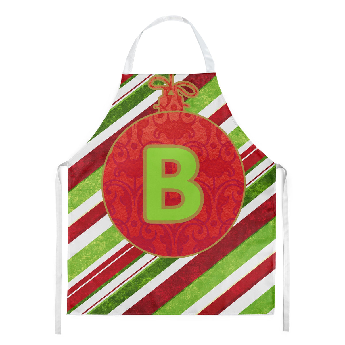 Christmas Oranment Holiday Initial Letter B  Apron Cooking Kitchen Server Baking Crafts Gardening for Adult Women Men, Unisex, Large, Multicolor