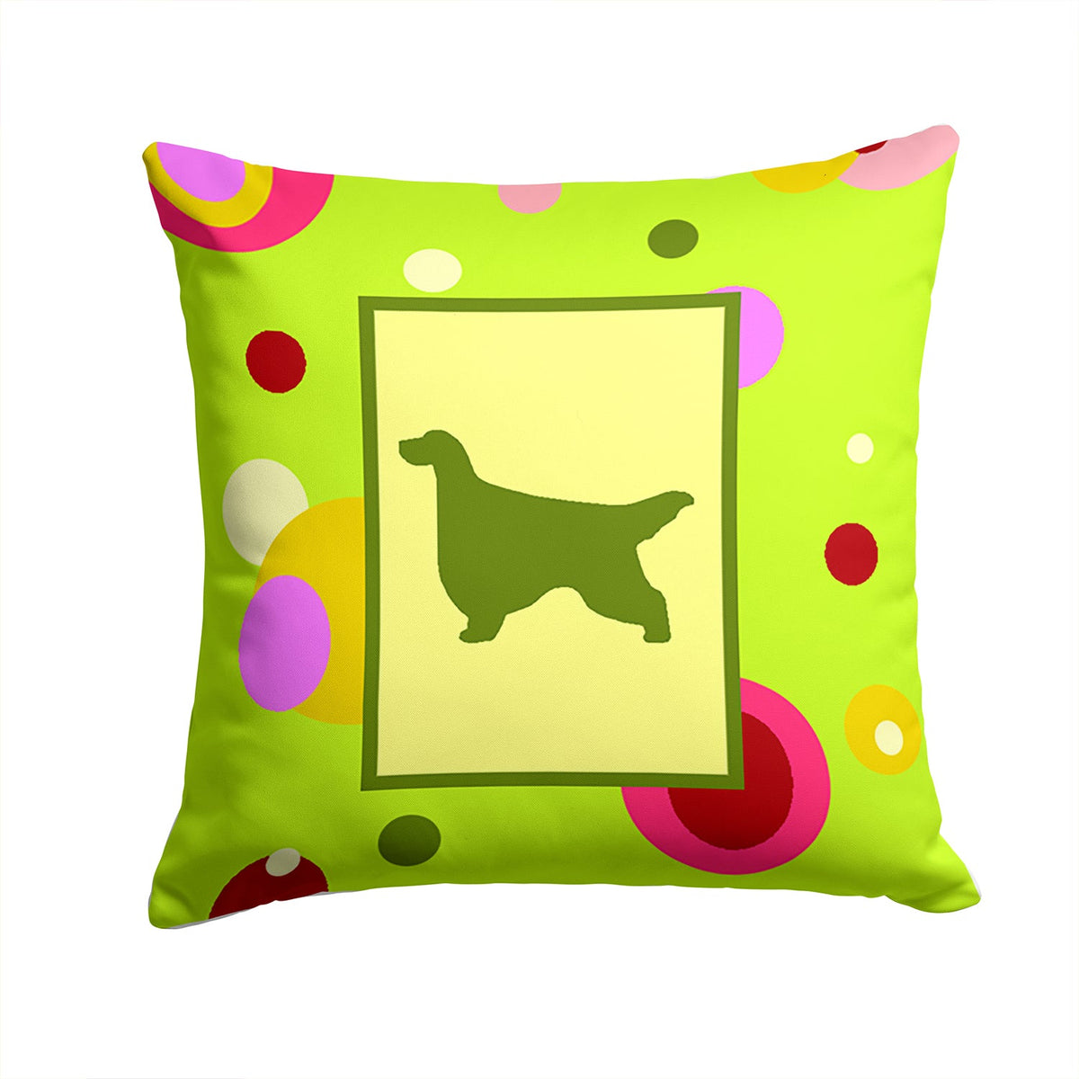 Gordon Setter Decorative Throw Pillow 14x14 Indoor Outdoor Accent Cushion, Fabric Cover with Insert for Sofa, Bed, Porch & Living Room