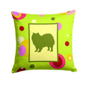American Eskimo Decorative Throw Pillow 14x14 Indoor Outdoor Accent Cushion, Fabric Cover with Insert for Sofa, Bed, Porch & Living Room