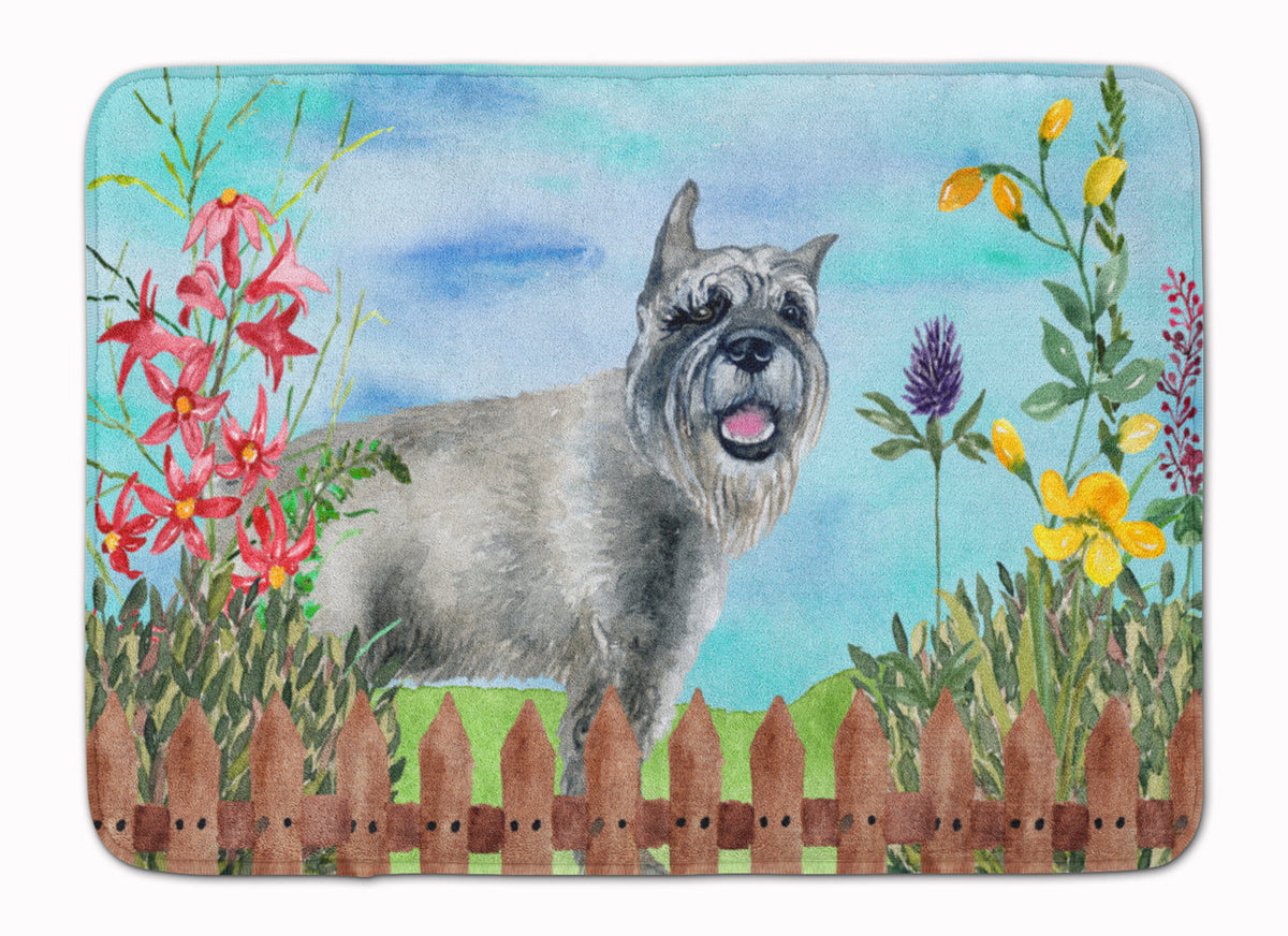 Schnauzer Spring Memory Foam Kitchen Mat Machine Washable Anti-Fatigue Cushion Comfort Bath or Kitchen Rug