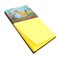 Italian Greyhound Spring Watercolor Sticky Note Holder Refillable Dispenser Desk Accessory 3x3 Pad Gift