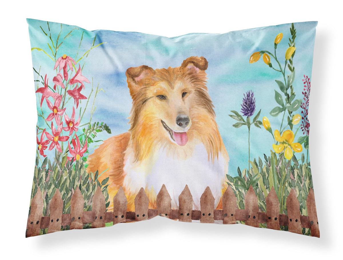 Sheltie Spring Standard Pillowcase Lightweight Super Soft Easy Care Decorative Artwork Pillowcase, Standard
