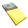 Tibetan Mastiff Spring Watercolor Sticky Note Holder Refillable Dispenser Desk Accessory 3x3 Pad Gift