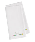 Afghan Hound Easter White Embroidered Towel Set of 2 Decorative Bathroom Guest Hand Towel for Hand, Face, Tea, Dishcloth, 19 X 25, White