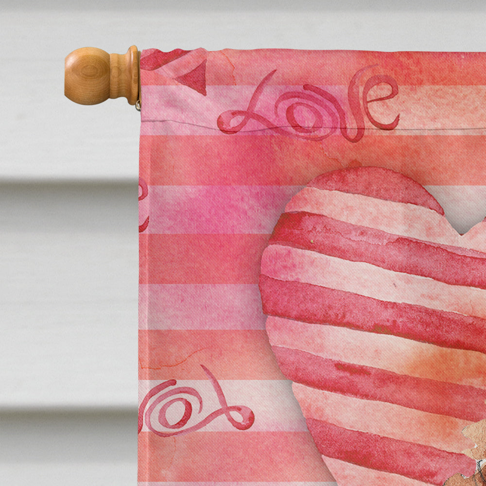 Love a Cavapoo House Flag 28x40 Porch Sleeve Pole Decorative Outside Yard Banner Artwork Wall Hanging, Polyester