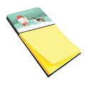 Beagle Snowman Christmas Watercolor Sticky Note Holder Refillable Dispenser Desk Accessory 3x3 Pad Gift