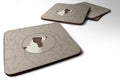 English Springer Spaniel In the Kitchen Foam Coasters Set of 4 Cup Coasters for Indoor Outdoor, Tabletop Protection, Anti Slip, Mouse pad Material