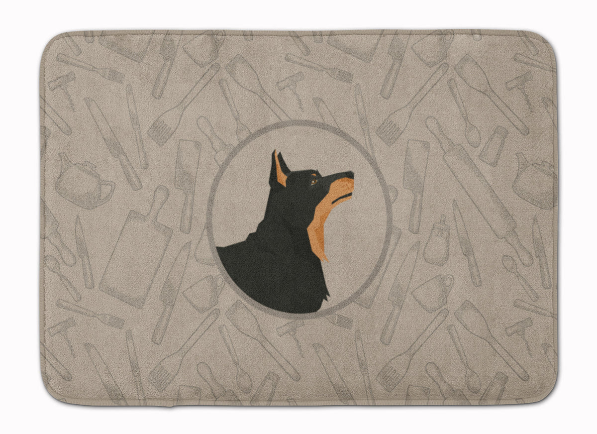 Lancashire Terrier In the Kitchen Memory Foam Kitchen Mat Machine Washable Anti-Fatigue Cushion Comfort Bath or Kitchen Rug