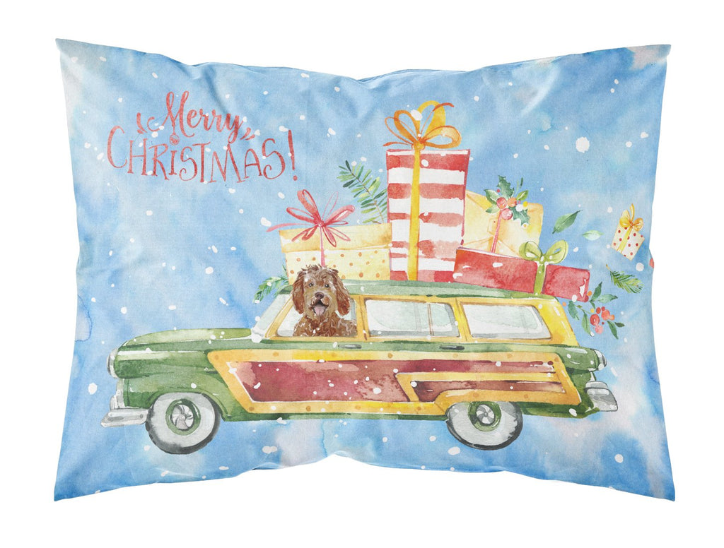 Merry Christmas Labradoodle Standard Pillowcase Lightweight Super Soft Easy Care Decorative Artwork Pillowcase, Standard