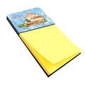 Merry Christmas Scottish Terrier Watercolor Sticky Note Holder Refillable Dispenser Desk Accessory 3x3 Pad Gift
