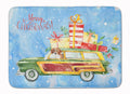 Merry Christmas Beagle Memory Foam Kitchen Mat Machine Washable Anti-Fatigue Cushion Comfort Bath or Kitchen Rug