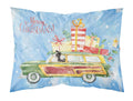 Merry Christmas Border Collie Standard Pillowcase Lightweight Super Soft Easy Care Decorative Artwork Pillowcase, Standard