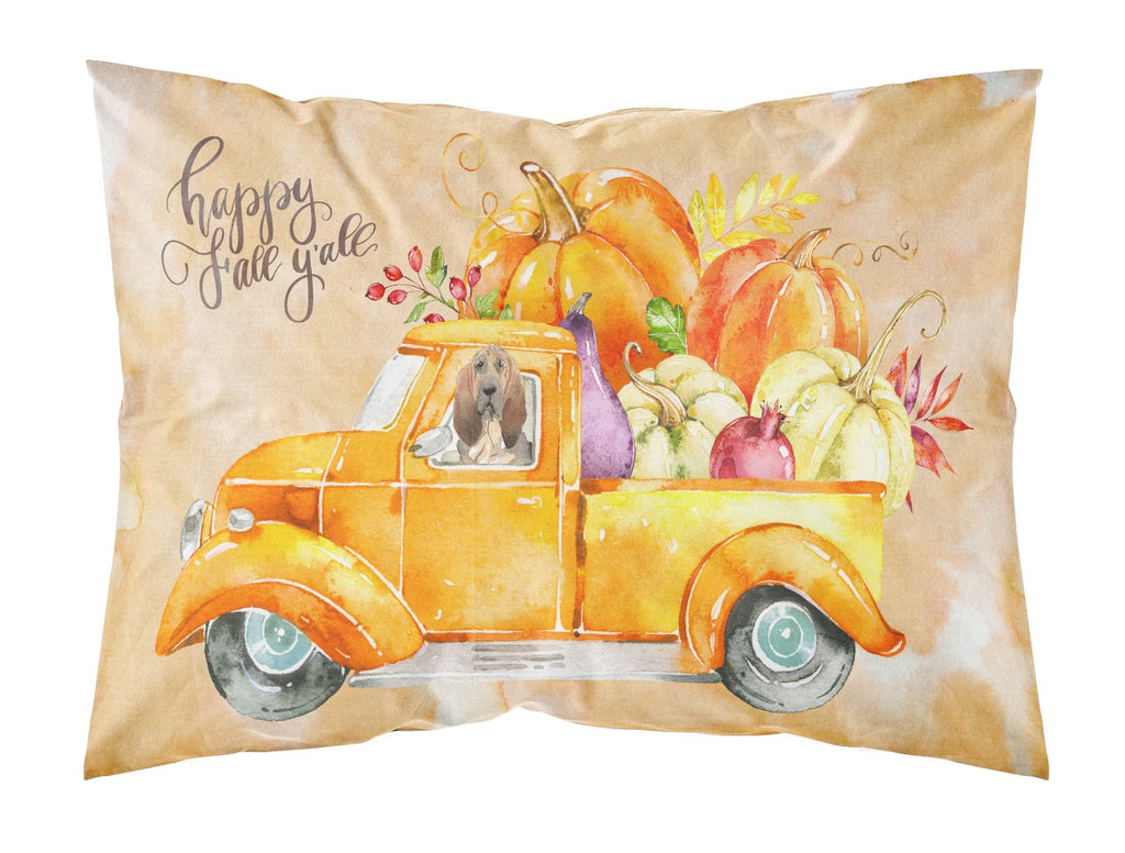 Fall Harvest Bloodhound Standard Pillowcase Lightweight Super Soft Easy Care Decorative Artwork Pillowcase, Standard