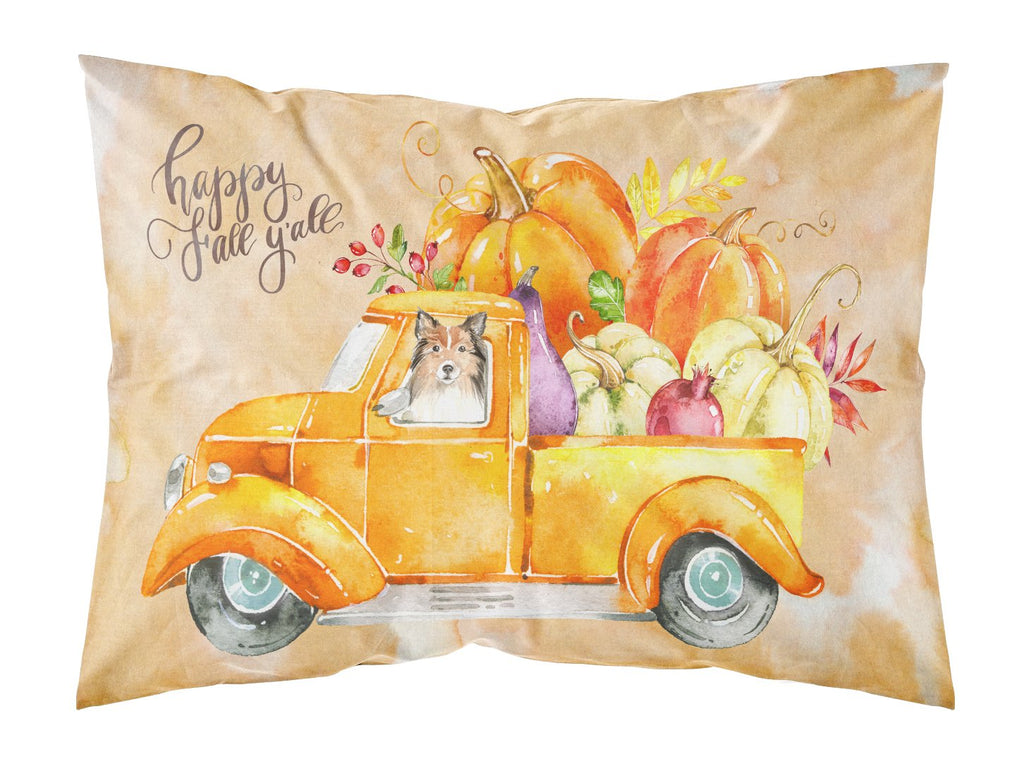 Fall Harvest Sheltie Standard Pillowcase Lightweight Super Soft Easy Care Decorative Artwork Pillowcase, Standard