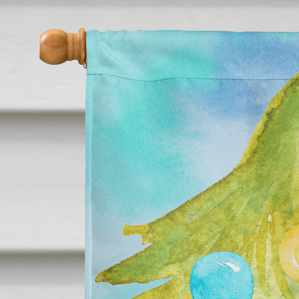 Siberian Christmas Presents House Flag 28x40 Porch Sleeve Pole Decorative Outside Yard Banner Artwork Wall Hanging, Polyester