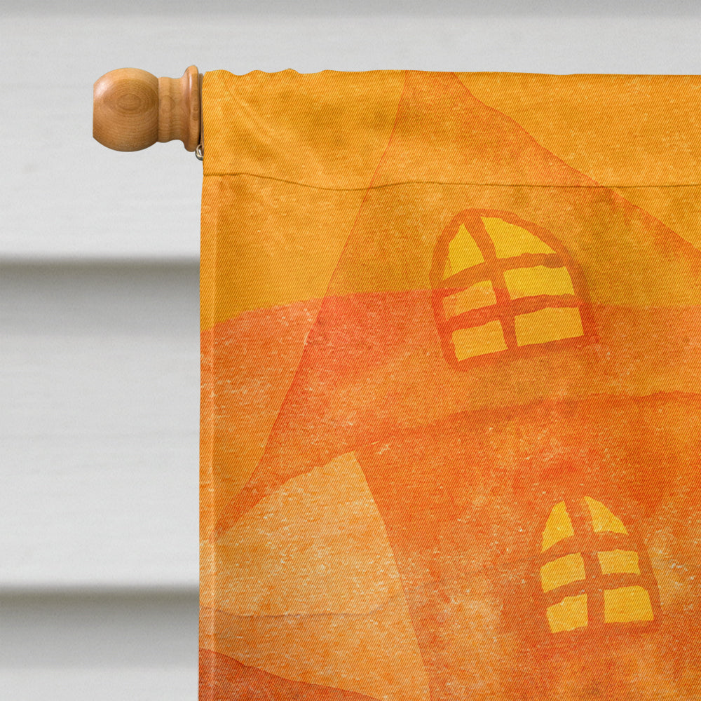 Persian Halloween House Flag 28x40 Porch Sleeve Pole Decorative Outside Yard Banner Artwork Wall Hanging, Polyester