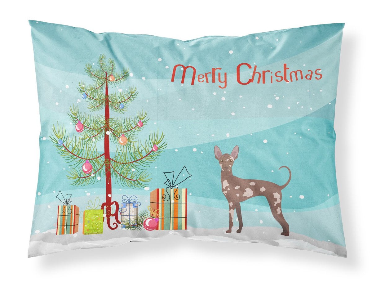 Mexican Hairless Dog Christmas Tree Standard Pillowcase Lightweight Super Soft Easy Care Decorative Artwork Pillowcase, Standard