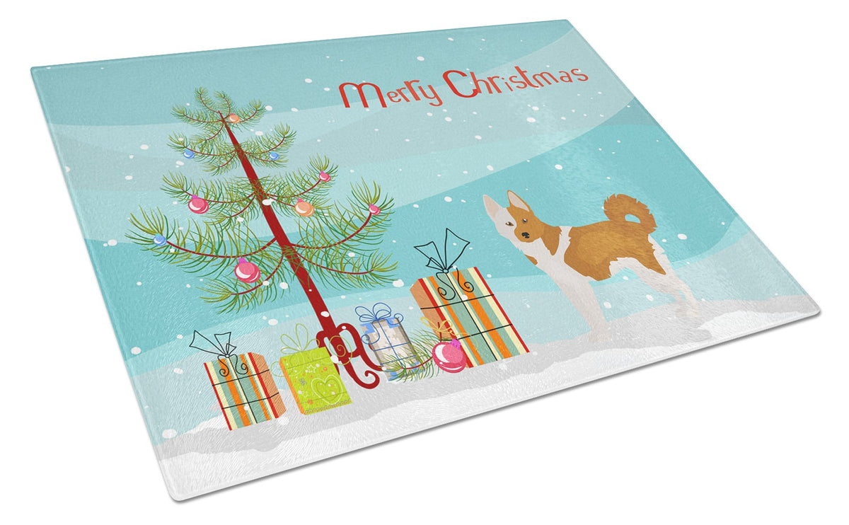 Nordic Spitz Christmas Tree Cutting Board Tempered Glass Kitchen Cutting Surface, Heat Resistant Chopping, Non-Slip Feet, Food Prep & Serving