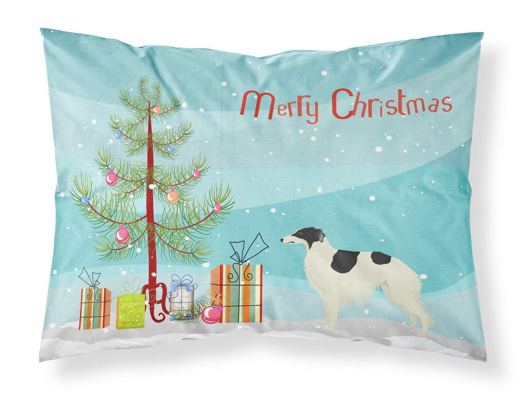 Borzoi Christmas Tree Standard Pillowcase Lightweight Super Soft Easy Care Decorative Artwork Pillowcase, Standard