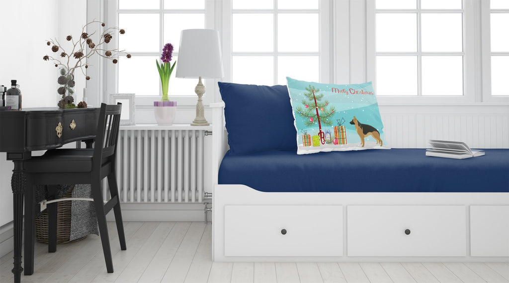 German Shepherd Christmas Tree Standard Pillowcase Lightweight Super Soft Easy Care Decorative Artwork Pillowcase, Standard