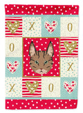 Pixie Bob Cat Love House Flag 28x40 Porch Sleeve Pole Decorative Outside Yard Banner Artwork Wall Hanging, Polyester