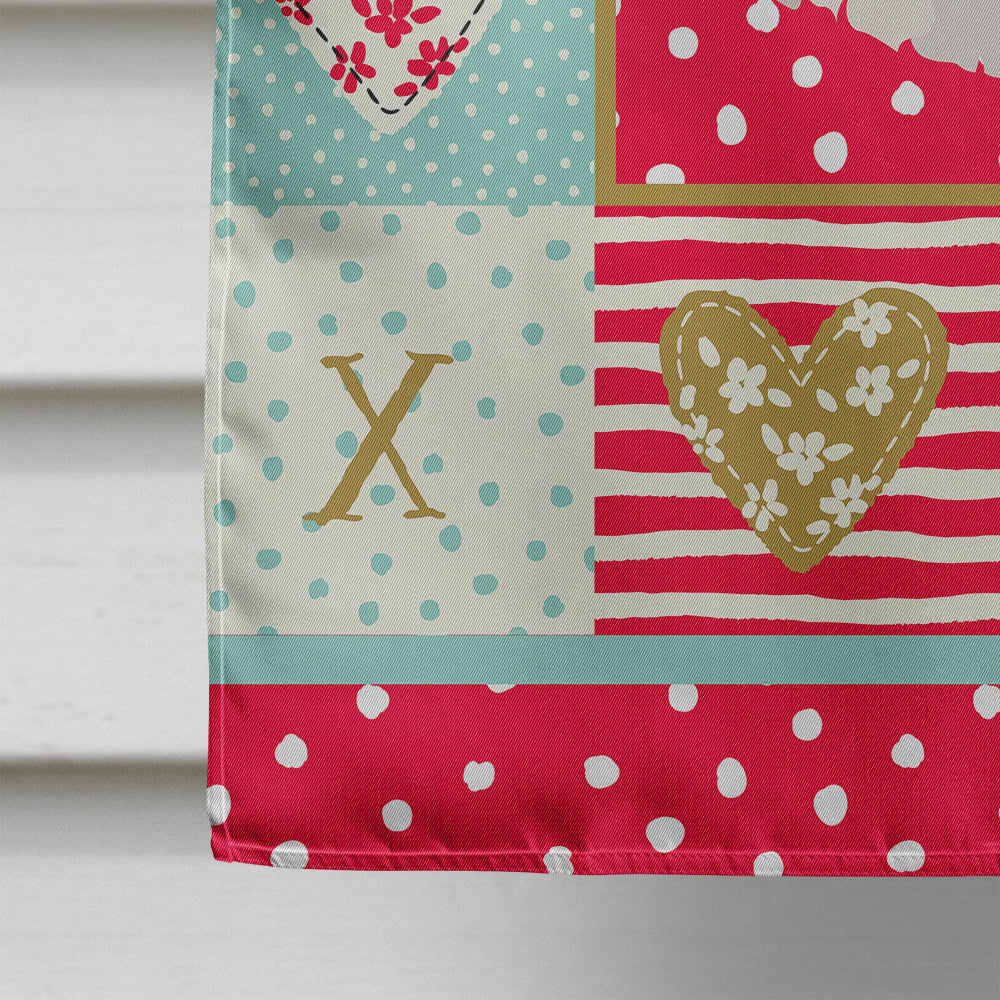 Cyprus Poodle Love House Flag 28x40 Porch Sleeve Pole Decorative Outside Yard Banner Artwork Wall Hanging, Polyester