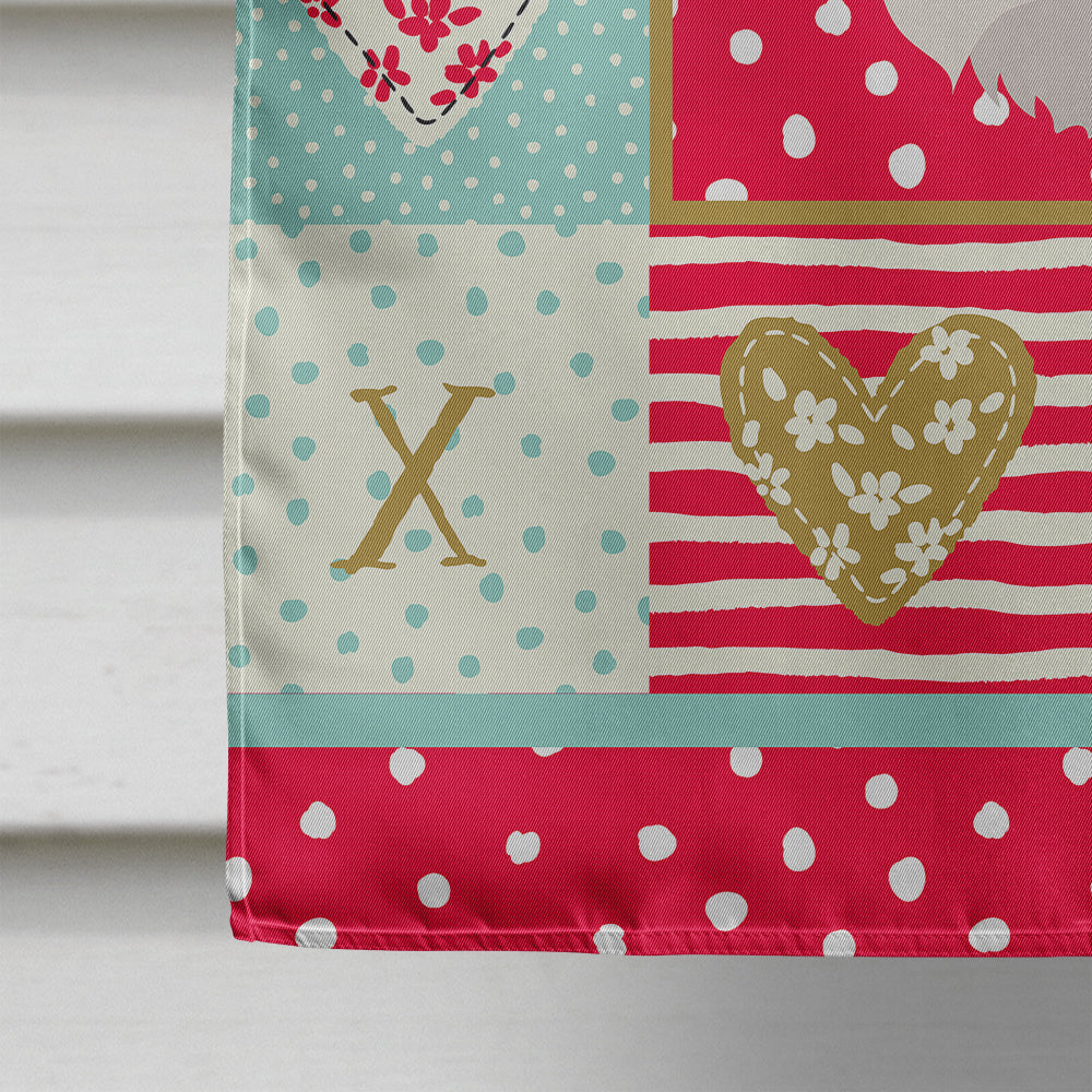 Glen of Imaal  Love House Flag 28x40 Porch Sleeve Pole Decorative Outside Yard Banner Artwork Wall Hanging, Polyester