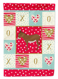 Cotentin Donkey Love House Flag 28x40 Porch Sleeve Pole Decorative Outside Yard Banner Artwork Wall Hanging, Polyester