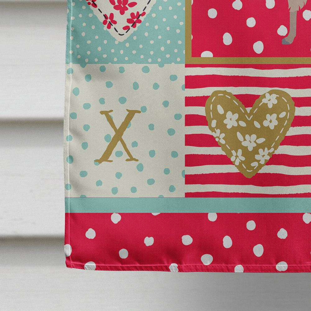 Llama Love House Flag 28x40 Porch Sleeve Pole Decorative Outside Yard Banner Artwork Wall Hanging, Polyester
