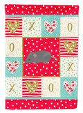 Australian Long Coated Mouse Love House Flag 28x40 Porch Sleeve Pole Decorative Outside Yard Banner Artwork Wall Hanging, Polyester