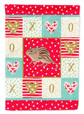 Zebra Mouse Love House Flag 28x40 Porch Sleeve Pole Decorative Outside Yard Banner Artwork Wall Hanging, Polyester