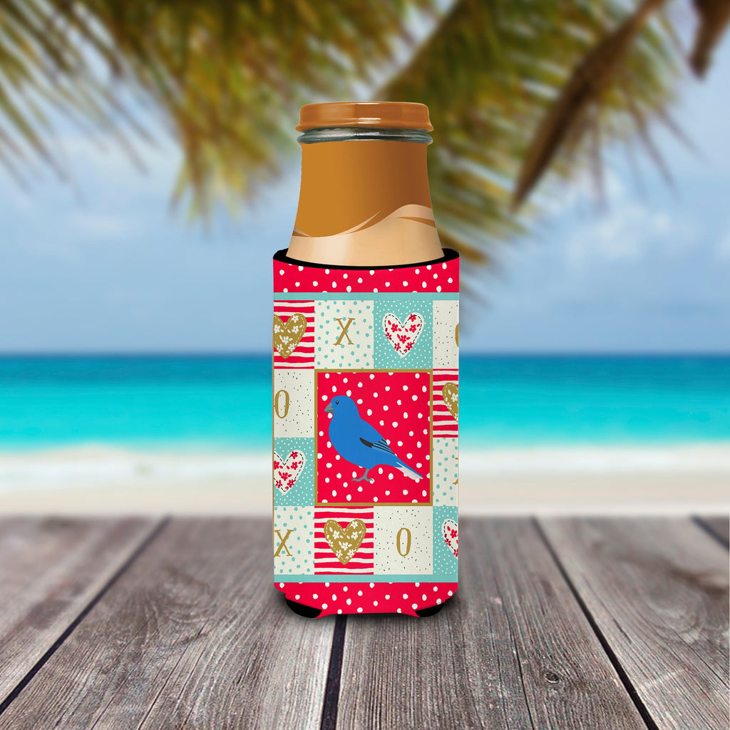 Bunting Love Slim Can Hugger , Insulated Foam Hugger for 12 oz Slim Cans, Beer Bottles & Water Bottles, Printed in USA