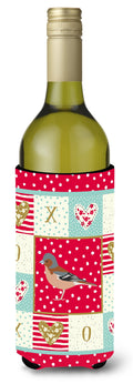 Finch Love Wine Bottle Hugger Gift Sleeve for Standard 750 ml Bottles, Insulated Reusable Also Fits Mini Shot & Pint Bottles
