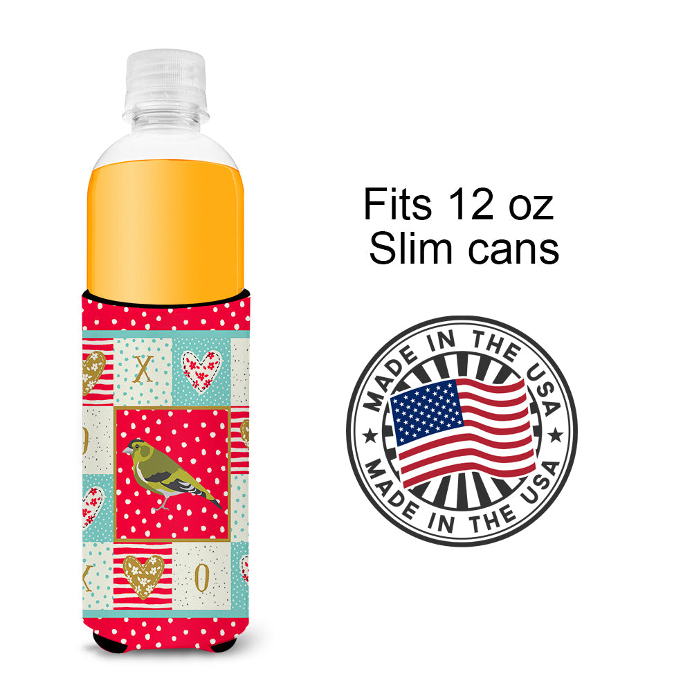 Siskin Love Slim Can Hugger , Insulated Foam Hugger for 12 oz Slim Cans, Beer Bottles & Water Bottles, Printed in USA