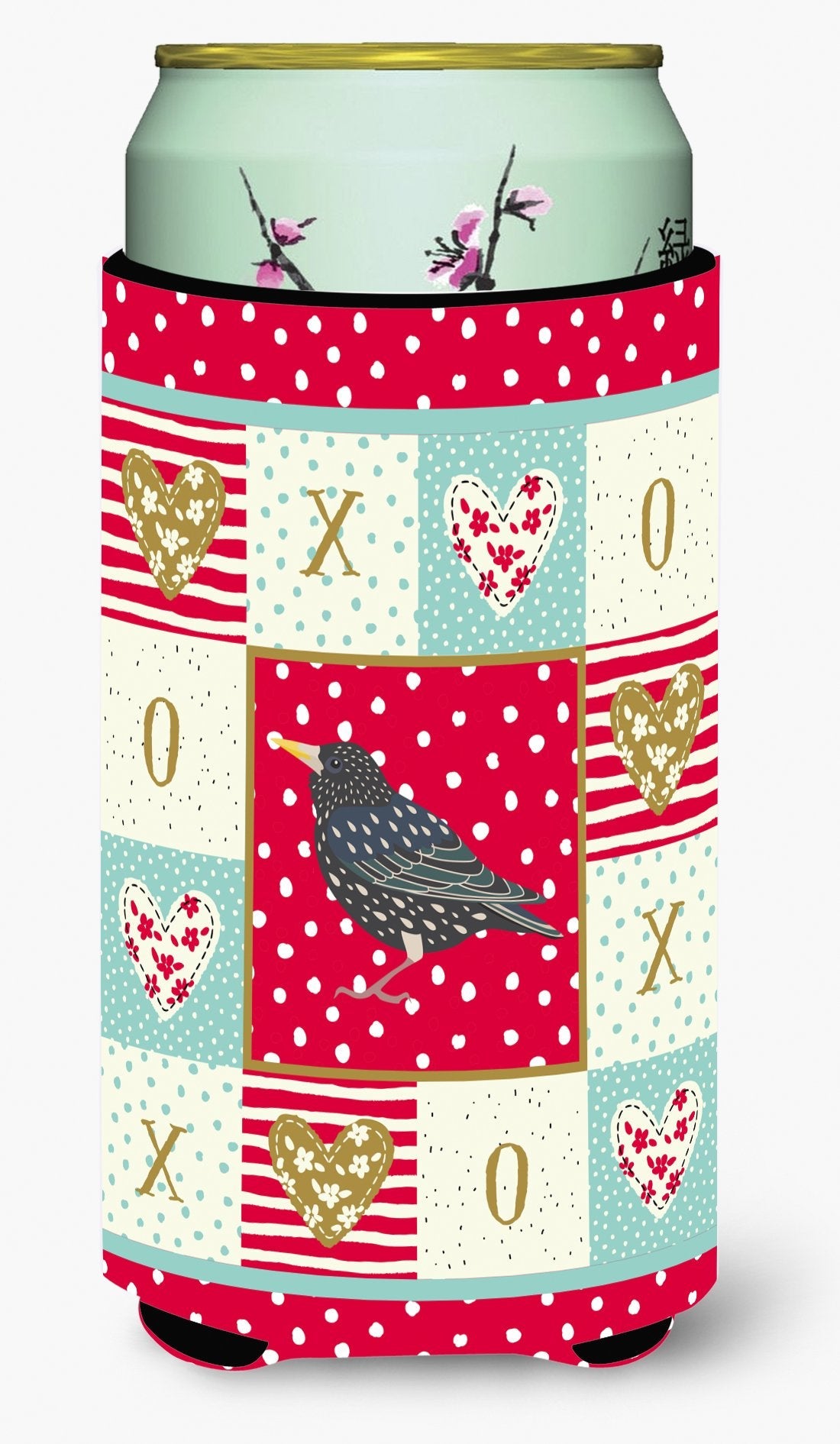 Starling Love Tall Boy Hugger Can Cooler Sleeve Machine Washable Drink Collapsible Insulator Beverage Insulated Holder