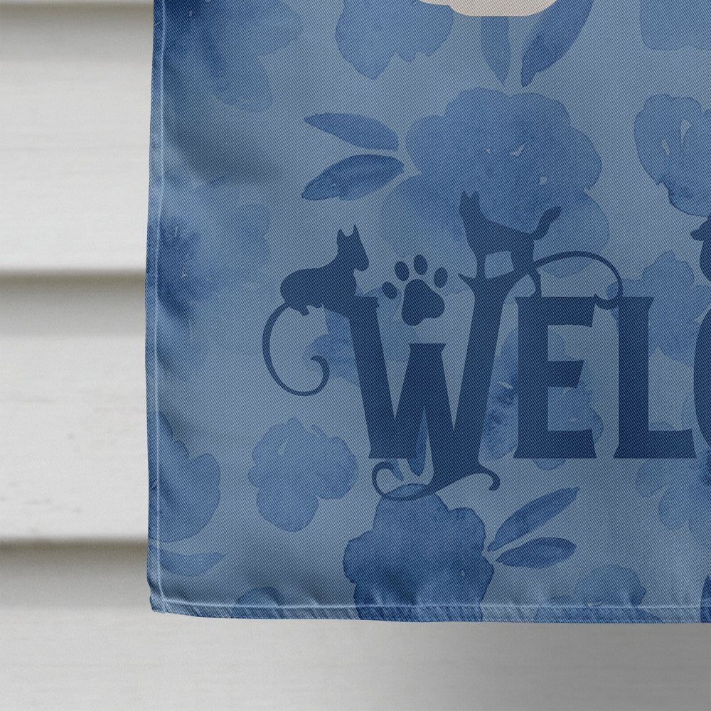 Pekingese Welcome House Flag 28x40 Porch Sleeve Pole Decorative Outside Yard Banner Artwork Wall Hanging, Polyester