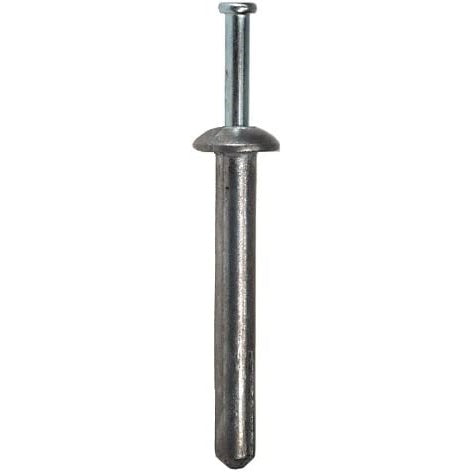 DEWALT 02876-PWR Powers Fastening Innovations 1/4-Inch by 2-Inch Mushroom Head Zamac Nailing with Stainless Steel Nail , 100 Per Box