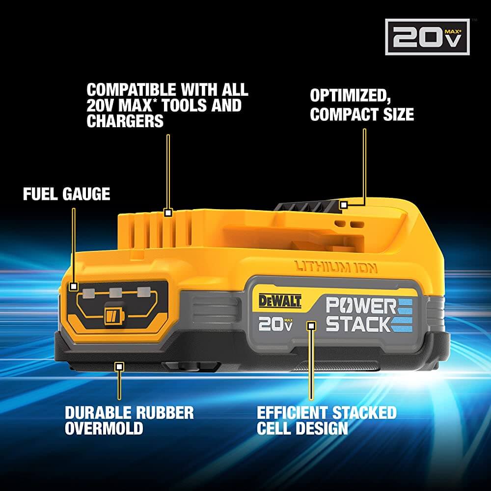 DEWALT DCBP034 20V MAX* XR POWERSTACK™ Compact Battery