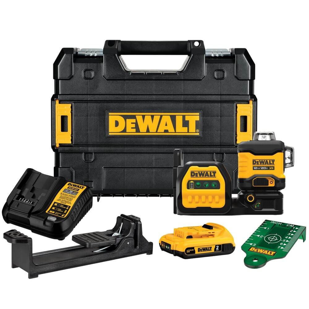 DEWALT DCLE34030G 20V MAX* 3 x 360 Green Laser