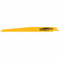 DEWALT DW4803 Wood Cutting 9" 6 TPI Taper Back Bi-Metal Reciprocating Saw Blade (5 Pk)