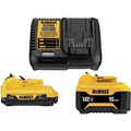 DEWALT DCB135C 12V Starter Kit 3Ah and 5Ah Battery with Charger