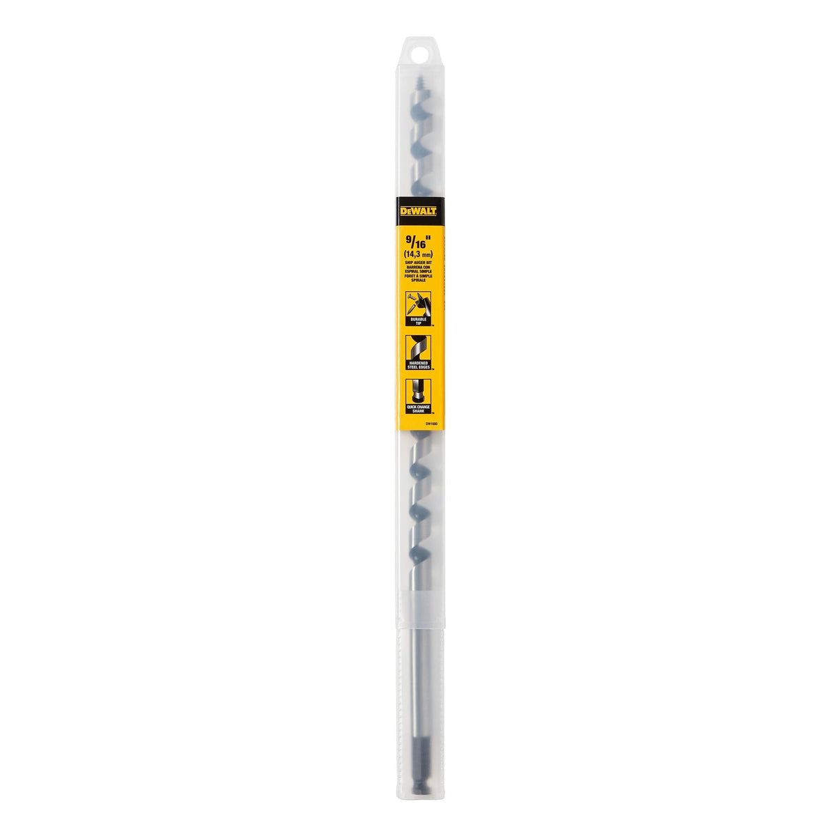 DeWalt DW1692 Drill Bit, Ship Auger, 1-1/2 Inch X 17 Inch