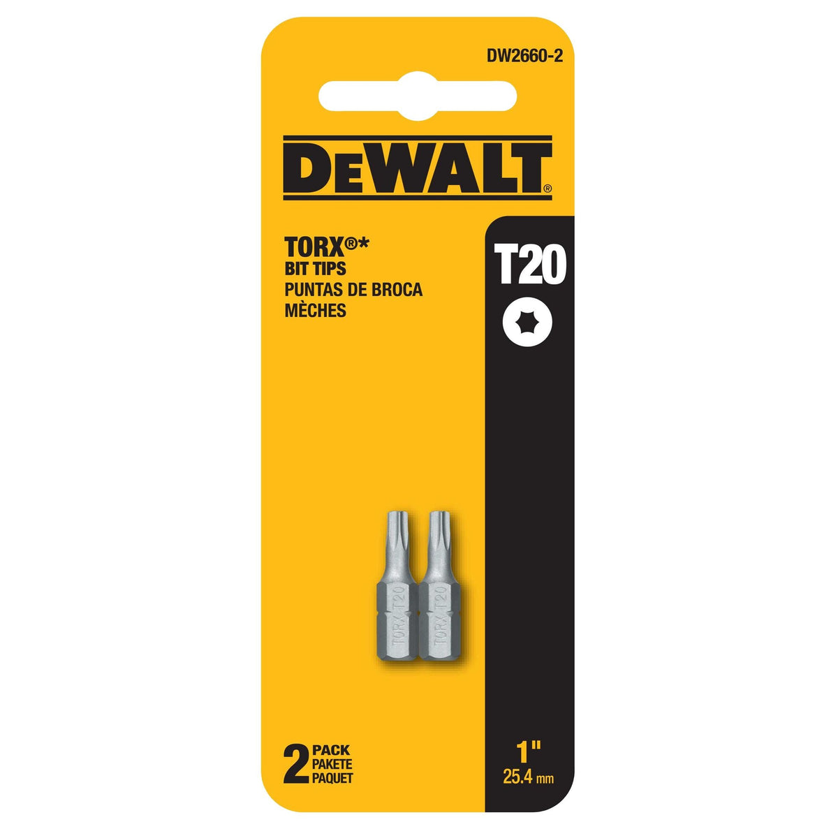 DeWalt DW2660 #1 Phillips 1" Insert Bit Tips