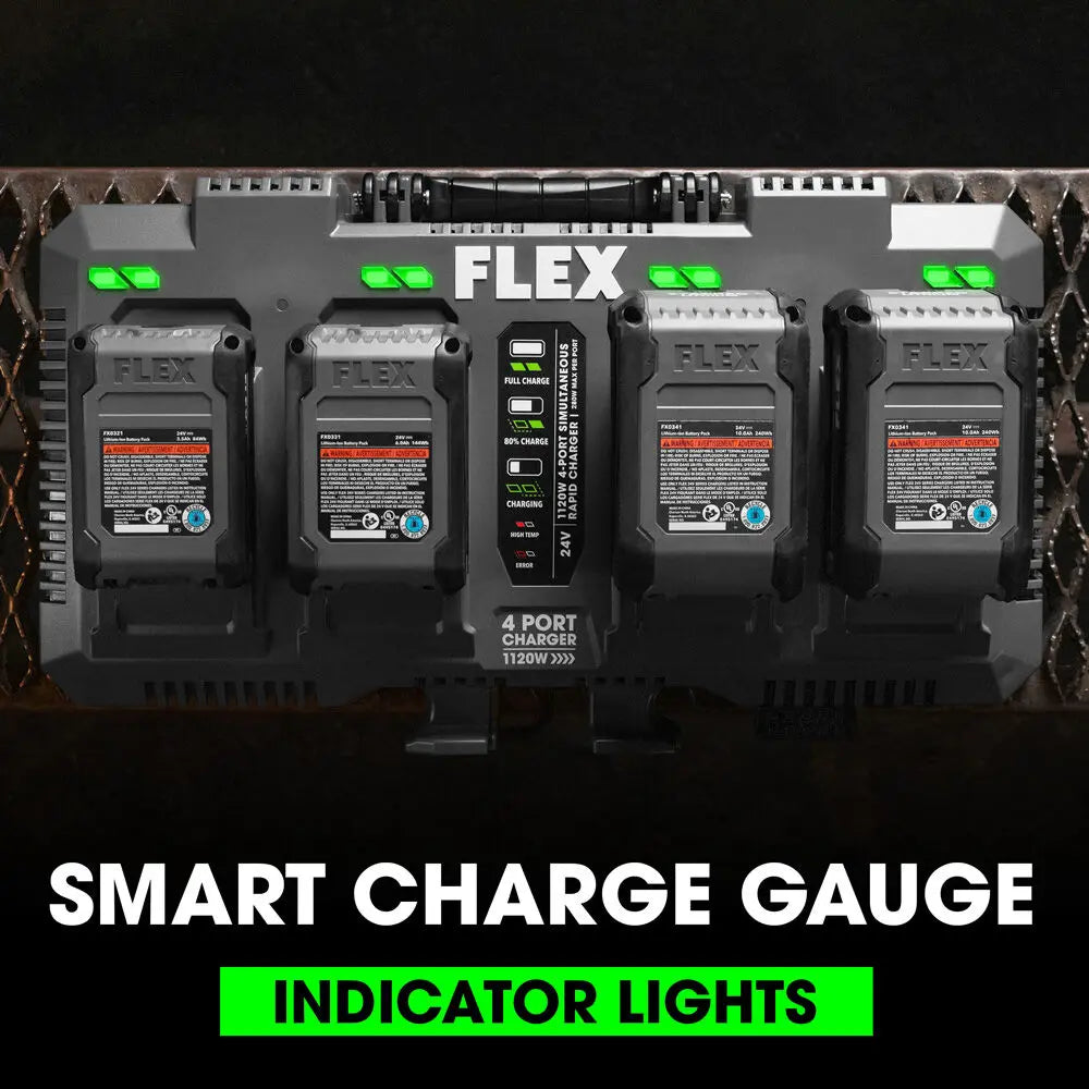 FLEX FX0451-Z 1120W 4-Port Simultaneous Rapid Charger