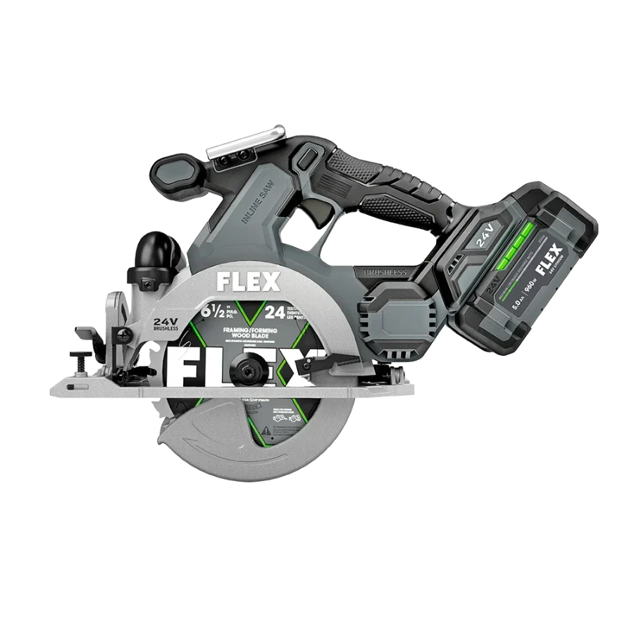 FLEX FX2131A-1C 6-1/2" In-Line Circular Saw Kit