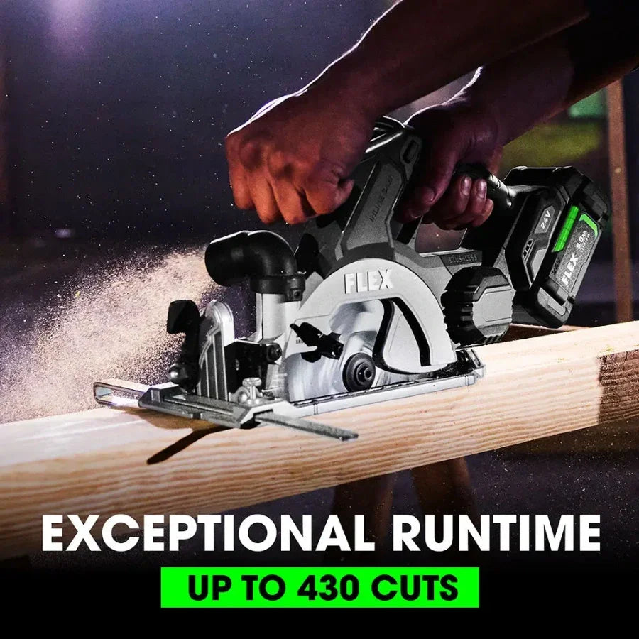 FLEX FX2131A-1C 6-1/2" In-Line Circular Saw Kit