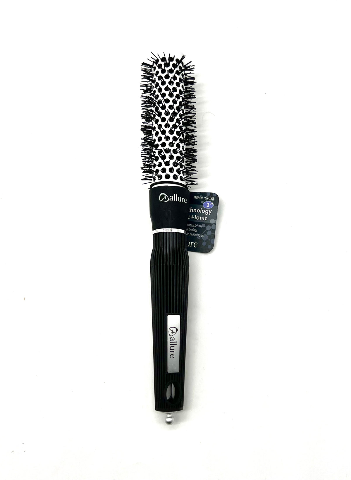 Allure Ceramic Ionic Nanotech Round Hair Brush 1" (25 mm) New