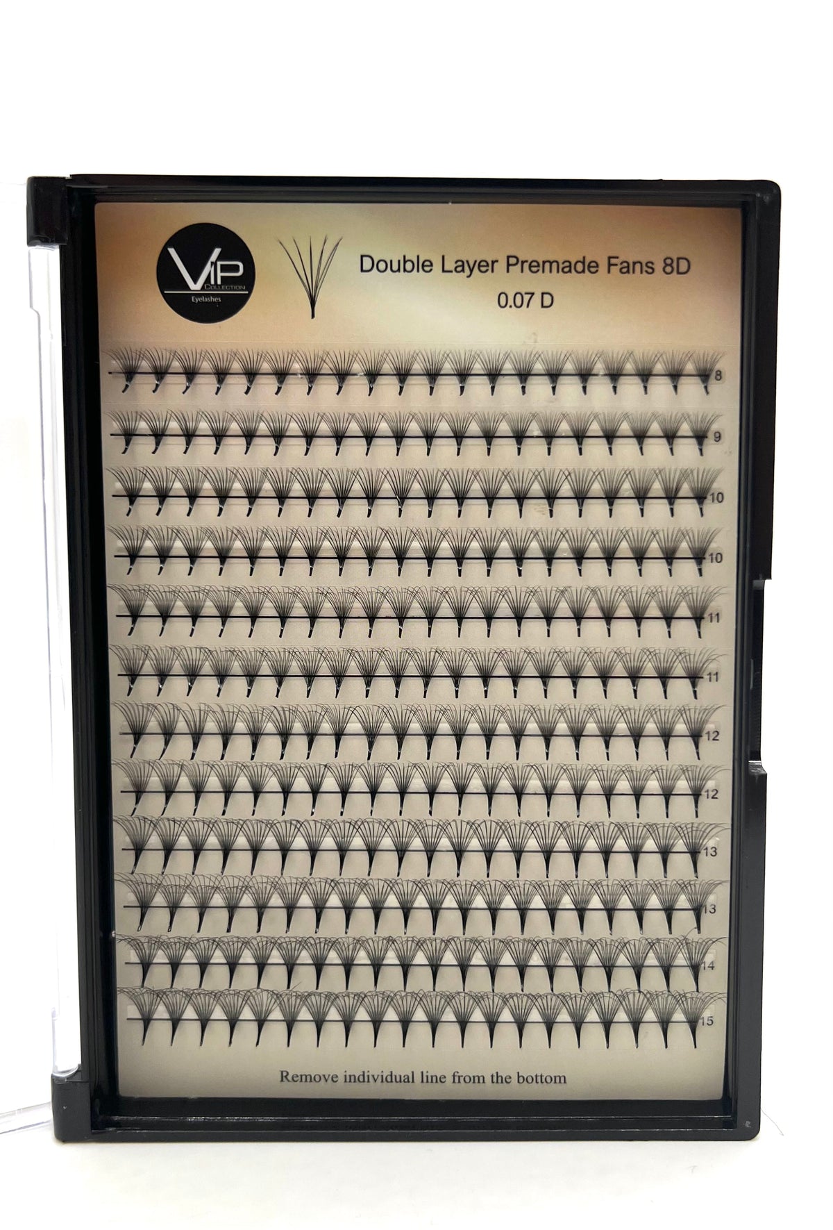 VIP Double Layer Premade Fans 5D / 8D Mix, 8-15mm