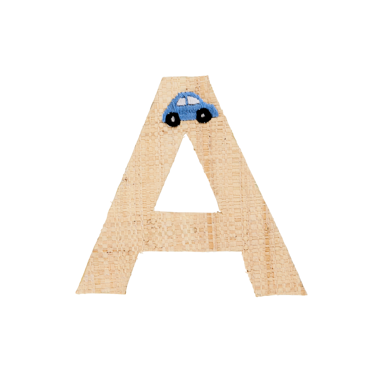 One Raffia Letter Sticker | Boy - A